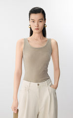 Vest / JNBY Sheer Velvet Mesh Tank