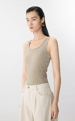 Vest / JNBY Sheer Velvet Mesh Tank