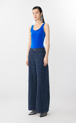 Vest / JNBY Sheer Velvet Mesh Tank