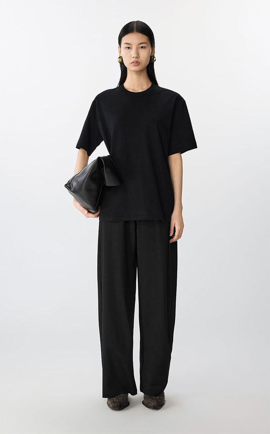 T-Shirt / JNBY Loose-Fit Cotton Short Sleeve Tee