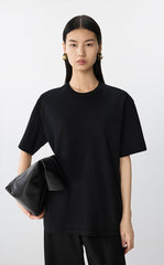 T-Shirt / JNBY Loose-Fit Cotton Short Sleeve Tee