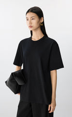 T-Shirt / JNBY Loose-Fit Cotton Short Sleeve Tee