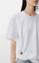 T-shirt / JNBY Sculpted Oversized Tee with Metal Button