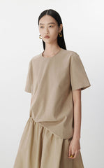 T-shirt / JNBY Sculpted Oversized Tee with Metal Button
