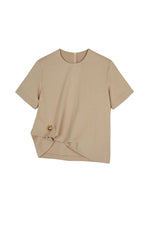 T-shirt / JNBY Sculpted Oversized Tee with Metal Button