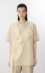 T-shirt / JNBY Cotton Bow Tee