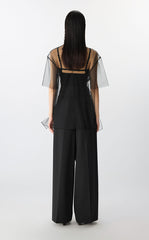 T-shirt / JNBY Mesh Butterfly Bow Tee