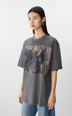 T-shirt / JNBY Oversized Cotton Tee with Floral Print