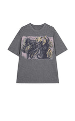 T-shirt / JNBY Oversized Cotton Tee with Floral Print