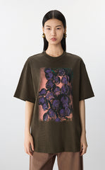 T-shirt / JNBY Oversized Cotton Tee with Floral Print