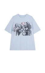 T-shirt / JNBY Oversized Cotton Tee with Floral Print