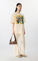T-shirt / JNBY Oversized Cotton Tee with Floral Print