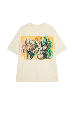 T-shirt / JNBY Oversized Cotton Tee with Floral Print