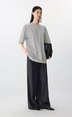 T-Shirt / JNBY Oversized Stripe Cotton Tee