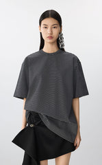 T-Shirt / JNBY Oversized Stripe Cotton Tee