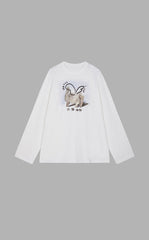 T-Shirt / JNBY Relaxed-Fit Ceramic Cat Long Sleeve Tee