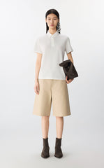 Shirt / JNBY Soft Stretch Cotton Short Sleeve Polo