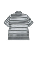 T-Shirt / JNBY Striped Cotton Relaxed Polo Tee