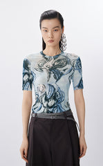 T-Shirt / JNBY Fitted Floral Art Tee