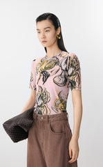 T-Shirt / JNBY Fitted Floral Art Tee