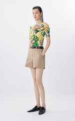 T-Shirt / JNBY Fitted Floral Art Tee