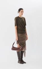 T-Shirt / JNBY Waist Pleated Sculpting Tee