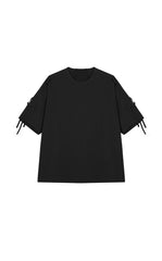 T-Shirt / JNBY Oversized Cotton Tie-Detail Tee