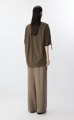 T-Shirt / JNBY Oversized Cotton Tie-Detail Tee