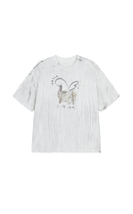 T-shirt / JNBY Ceramic Cat Print Tee