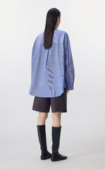 Shirt / JNBY Oversized Cotton Stripe Shirt