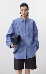 Shirt / JNBY Oversized Cotton Stripe Shirt