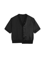 Shirt / JNBY Asymmetric Silk Panel Shirt