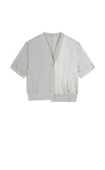 Shirt / JNBY Asymmetric Silk Panel Shirt