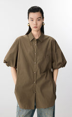 Shirt / JNBY Oversized A-line Cotton Shirt