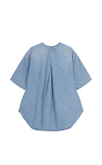 Shirt / JNBY Oversized Cotton Hemp Denim Top