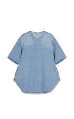Shirt / JNBY Oversized Cotton Hemp Denim Top