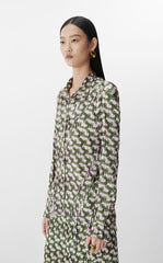 Shirt / JNBY Wrinkled Patterned Long Sleeve Shirt