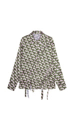 Shirt / JNBY Wrinkled Patterned Long Sleeve Shirt