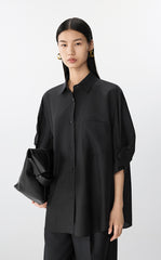 Shirt / JNBY Oversized Cotton-Silk Shirt