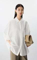 Shirt / JNBY Oversized Cotton-Silk Shirt