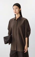 Shirt / JNBY Oversized Cotton-Silk Shirt