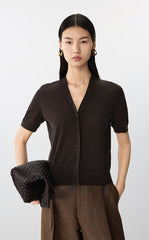 Sweater / JNBY Eco-Friendly Cashmere Cotton Cardigan