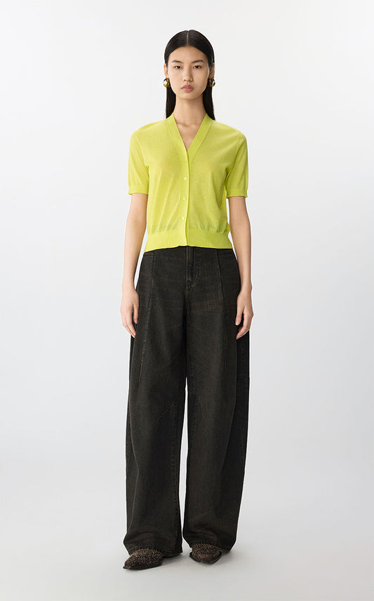 Sweater / JNBY Eco-Friendly Cashmere Cotton Cardigan