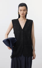 Sweater / JNBY Eco-Friendly Loose Knit Vest
