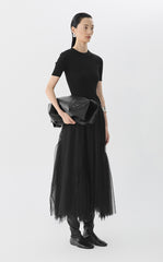 Sweater / JNBY Fitted Wool Short Sleeve Sweater