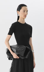 Sweater / JNBY Fitted Wool Short Sleeve Sweater