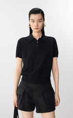 Sweater / JNBY Cotton Acetate Polo Knit