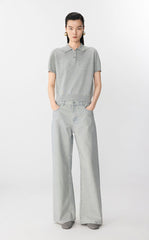 Sweater / JNBY Cotton Acetate Polo Knit