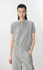 Sweater / JNBY Cotton Acetate Polo Knit