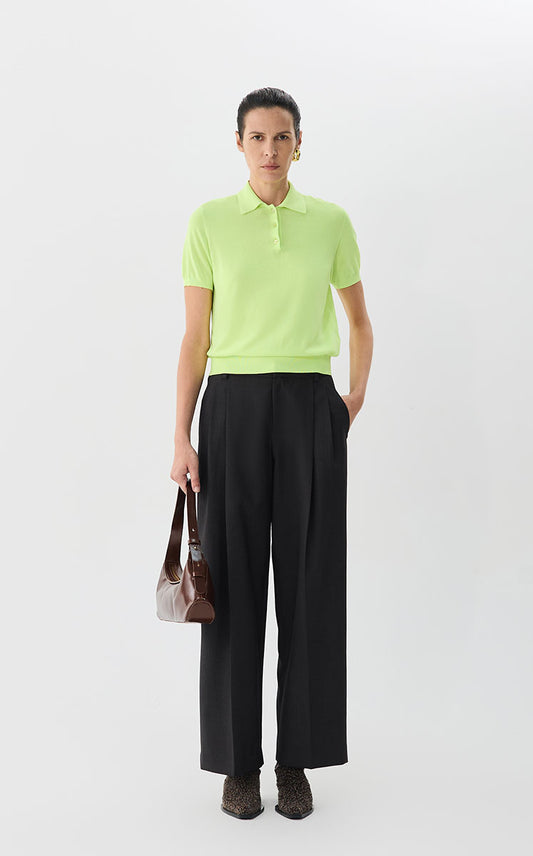 Sweater / JNBY Cotton Acetate Polo Knit